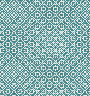 Farmer's Daughter Doily Raindrop fabric by Lori Holt with vintage farm-inspired pattern in teal and white