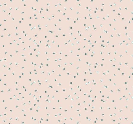 Farmer's Daughter fabric with small teal circles on beige background by Lori Holt for Riley Blake Designs