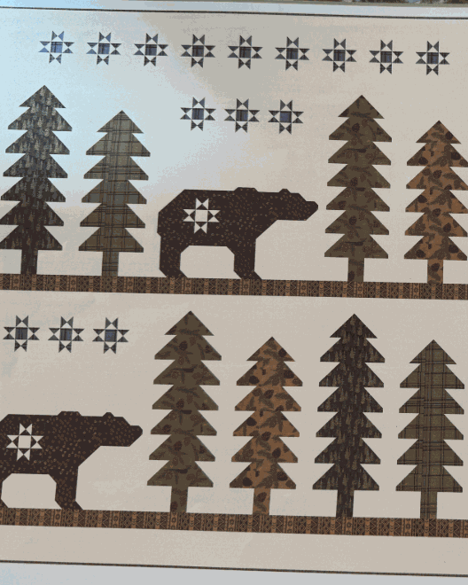Bearly Noticeable Quilt Kit featuring Northwoods Lodge by Deb Strain, 65x68 inch cozy cabin quilt design
