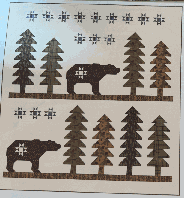 Bearly Noticeable Quilt Kit featuring Northwoods Lodge by Deb Strain, 65x68 inch cozy cabin quilt design