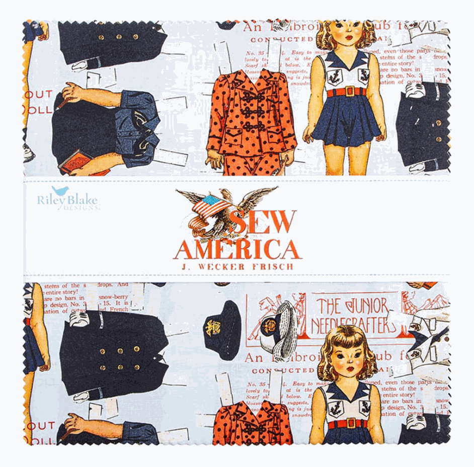 Sew America Posts Parchment 10 inch quilt stacker squares by J. Wecker Frisch