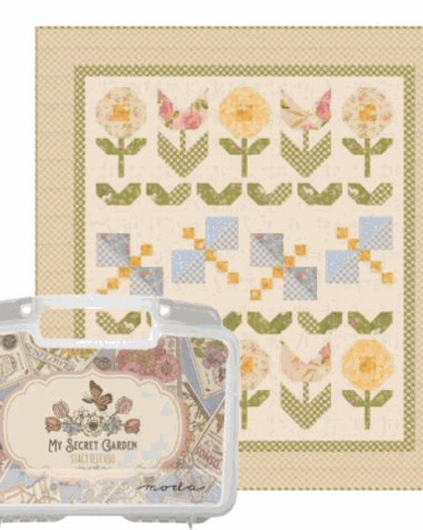 Pre-Order Finishing Kit for Moda Collectors Series My Secret Garden quilt fabrics by Stacy Iest Hsu