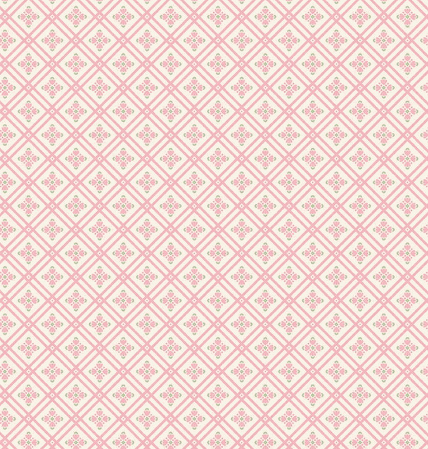 Peach Cobbler Arbor Cream fabric by Lily Ashbury for Riley Blake Designs with wild blooms and homespun textures