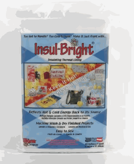 Insul-Bright insulated fabric package 1 yard by 45 inches for sewing projects