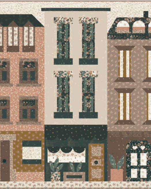 Maison BOM Quilt Kit Midnight Fleur by Jessica Rose pre-order quilt pattern and fabrics 60x59 inches