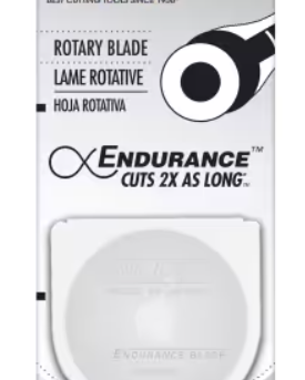 OLFA Endurance 45mm rotary replacement blades 2 pack metal precision cutting blades