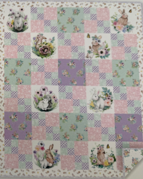 Kit & Caboodle Quilt Kit 44x52 featuring Spring Blessings fabric by Heatherlee Chan for pre-order