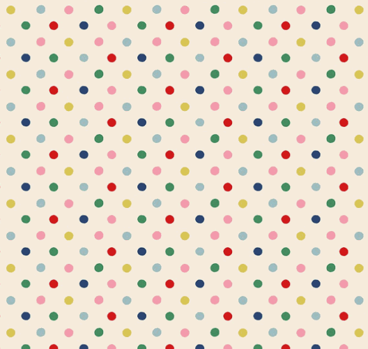 Cath Kidston® Signature Collection Button Spot Multi fabric with colorful buttons and playful British-inspired design