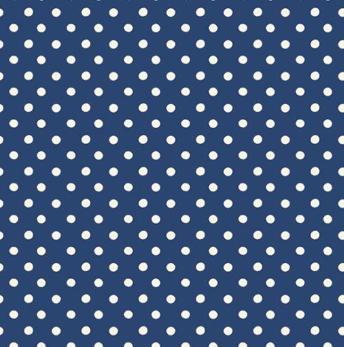 Cath Kidston Signature Collection Button Spot Navy fabric by Cath Kidston for Riley Blake Designs