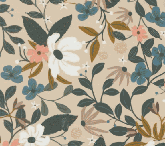Maison BOM Quilt Kit backing fabric featuring Midnight Fleur design by Jessica Rose, 3.75 yards, pre-order with estimated shipping January 2027