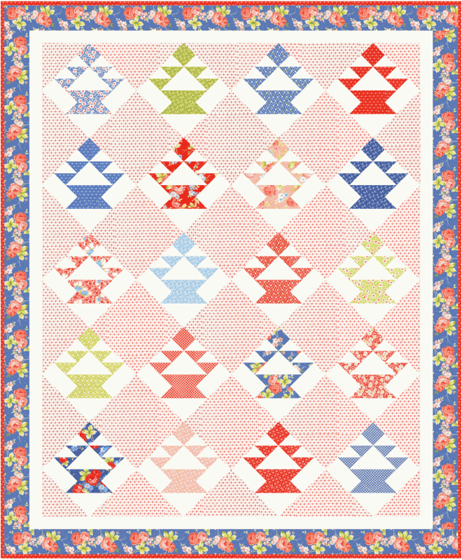 Finishing Kit for Rosie Basket quilt by Joanna Figueroa Moda Fabrics