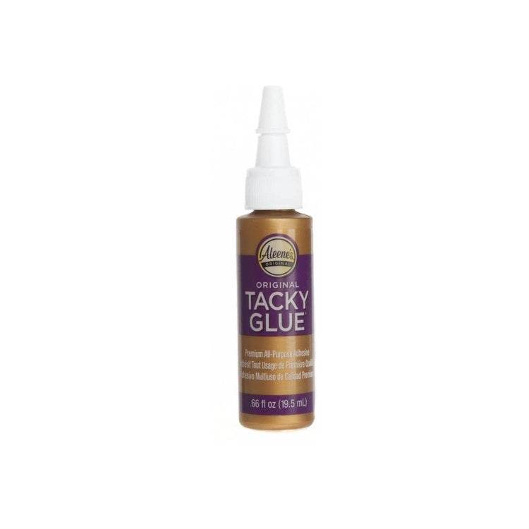 Aleene's Original Tacky Glue bottle with precision applicator, 0.66 oz, quick drying clear all-purpose adhesive