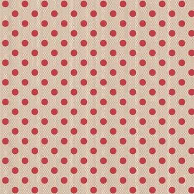Creating Memories Woven red polkadot fabric by TILDA for cozy winter and Christmas projects