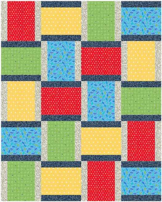 Wover Digital Quilt Pattern by Teresa Coenen showing an interlaced 48x60 inch quilt design