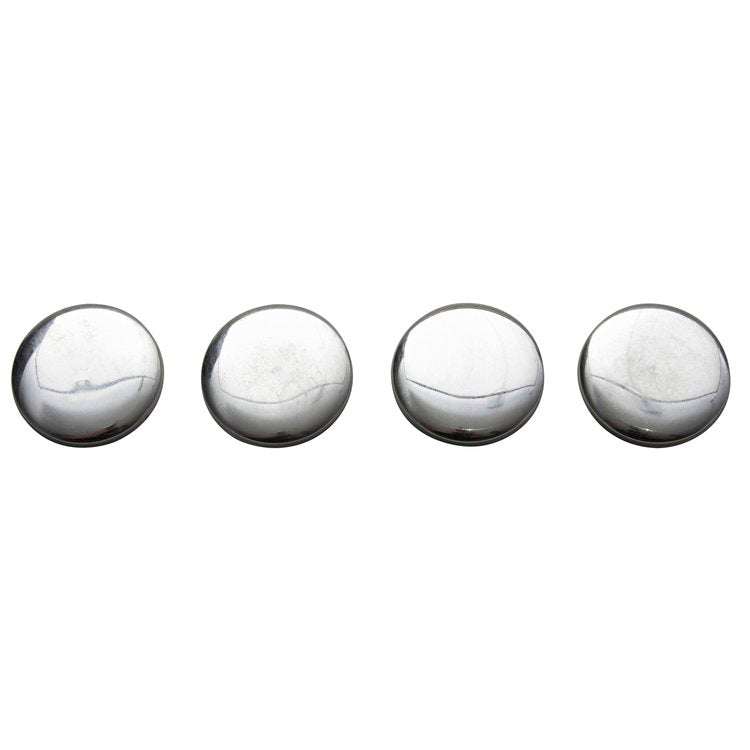Set of four 2-inch stainless steel macaroon discs for pouch making