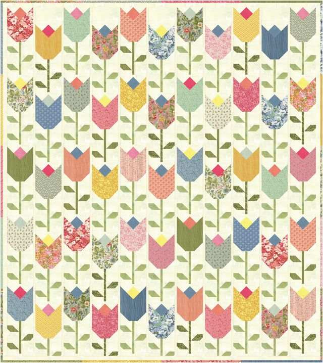 Petal Parade Quilt Kit Sorrel by BasicGrey Moda Fabrics 73x82 pre-order quilt top fabrics and pattern