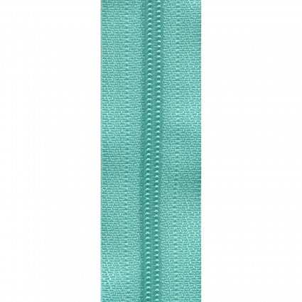 14" trimmable zipper in Tahiti teal color for customizable project sizes