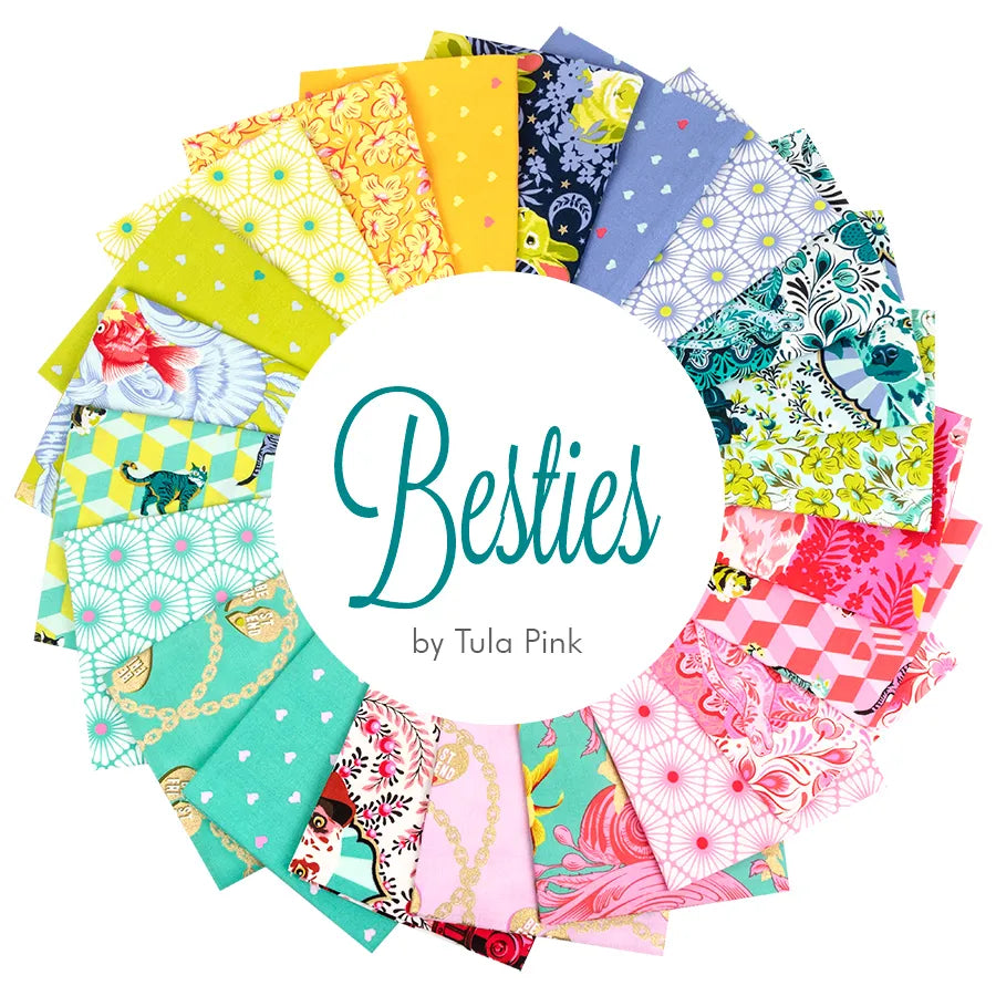 22 Pieces Besties Half Yard Bundle By Tula Pink For Free Spirit Fabr Bellarosequilts