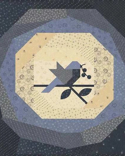 Moda finishing kit fabric for Bluebird's Nest quilt with Kansas Troubles Quilters design
