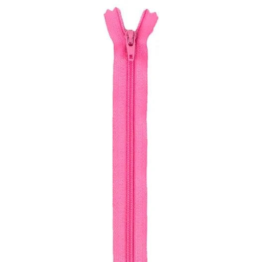 14 inch trimmable bubble gum pink zipper for sewing projects
