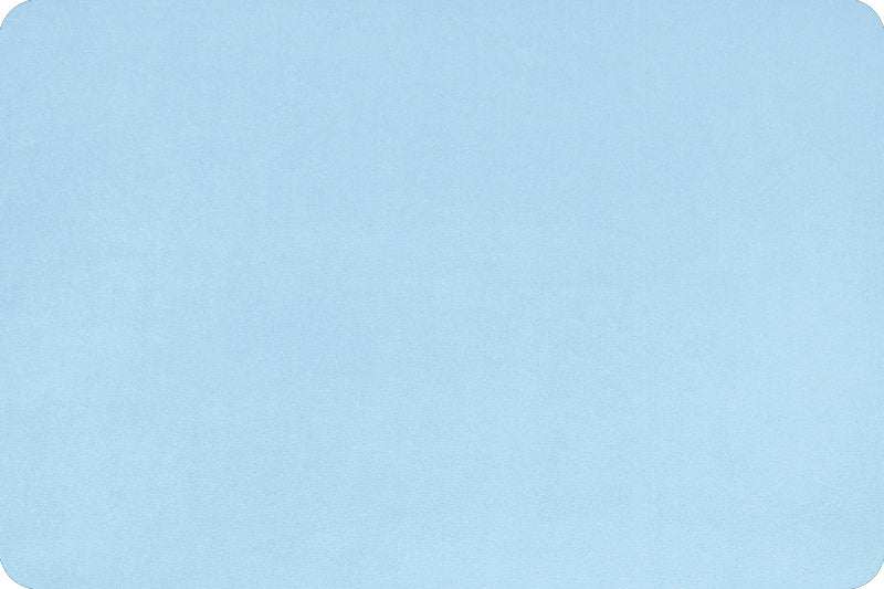 Solid Cuddle 3 Baby Blue minky plush fabric with ultra-soft 3mm pile by Shannon Fabrics