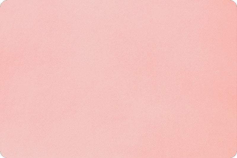 Solid Cuddle 3 blush minky plush fabric by Shannon Fabrics in 1/2 yard increments