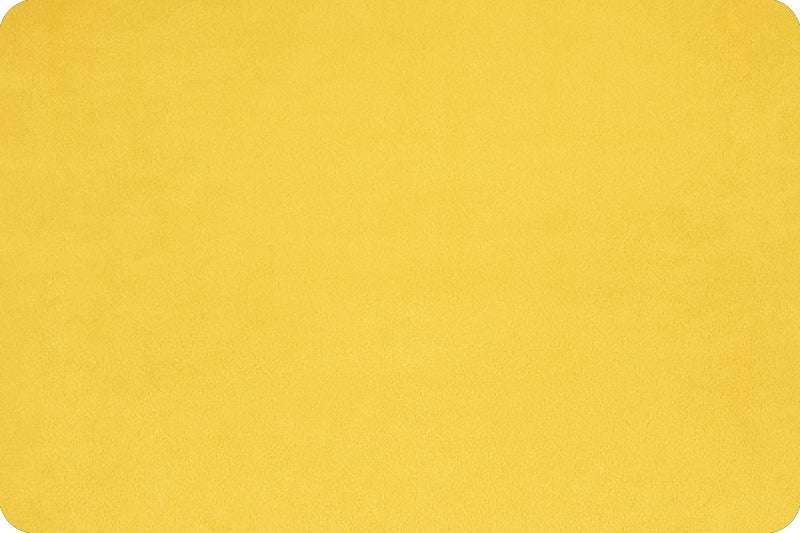 Solid Cuddle® 3 Sunshine yellow ultra-soft minky plush fabric by Shannon Fabrics