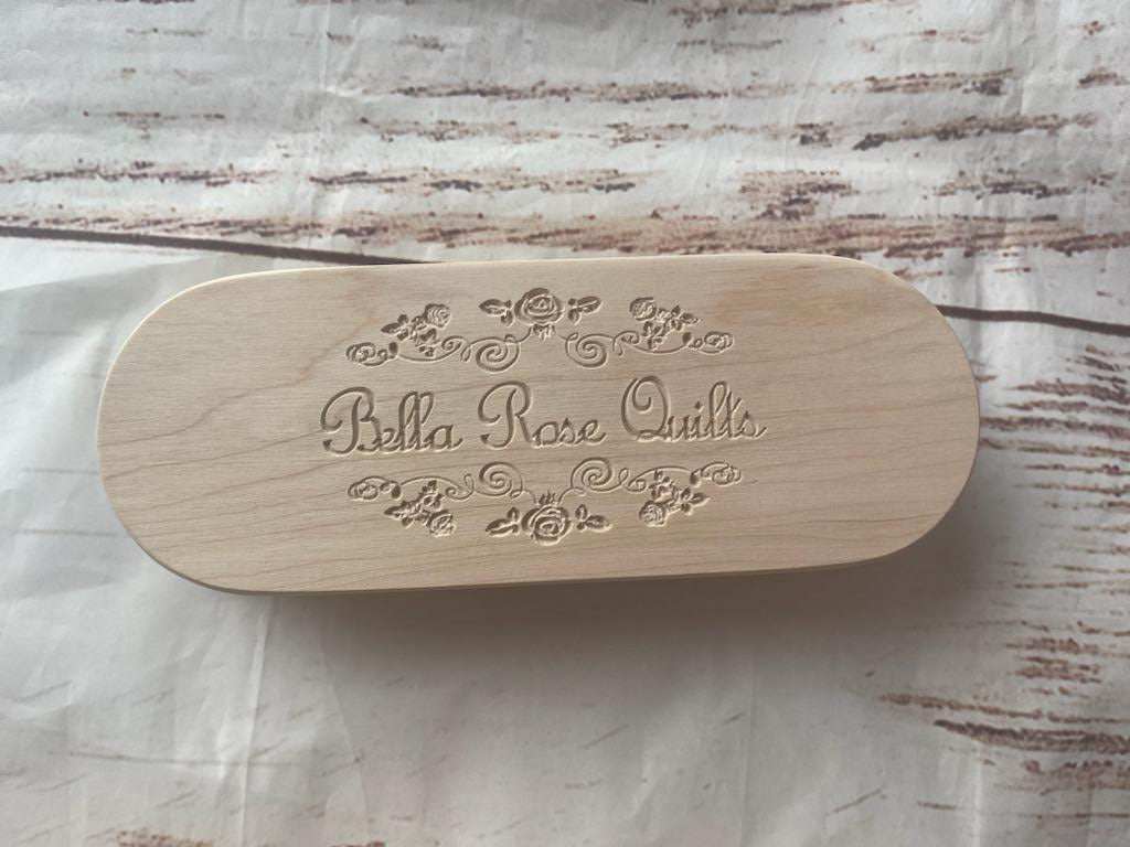 Bella Rose Quilts 8 inch maple hardwood quilter's clapper for pressing seams and removing fabric moisture
