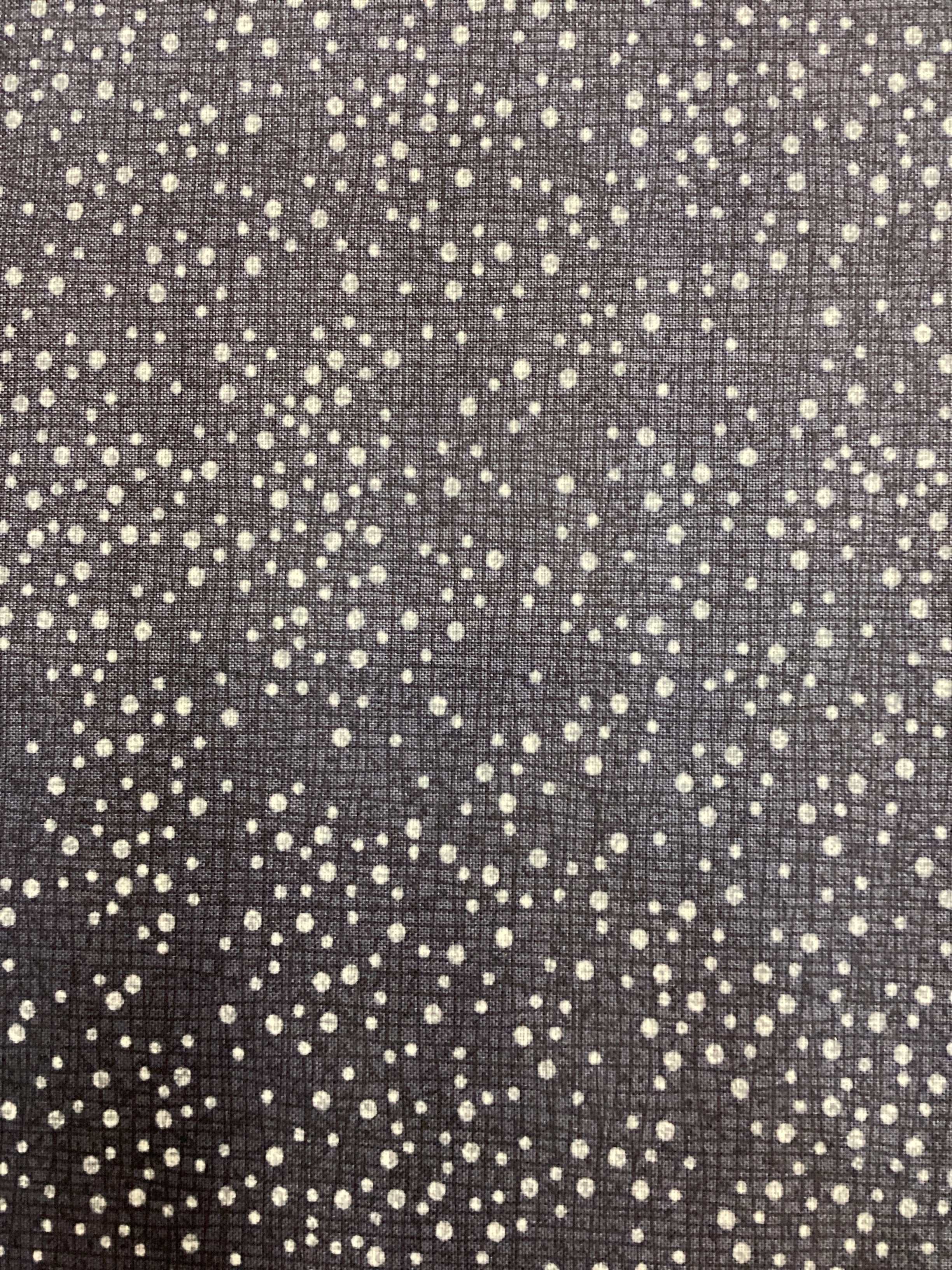 Blue dotty thatched fabric for 2025 Advent Box Background in 4.5 yard increments