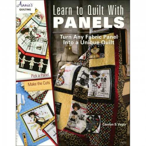 Learn to Quilt book cover featuring fabric panel quilting techniques by Carolyn S. Vagts