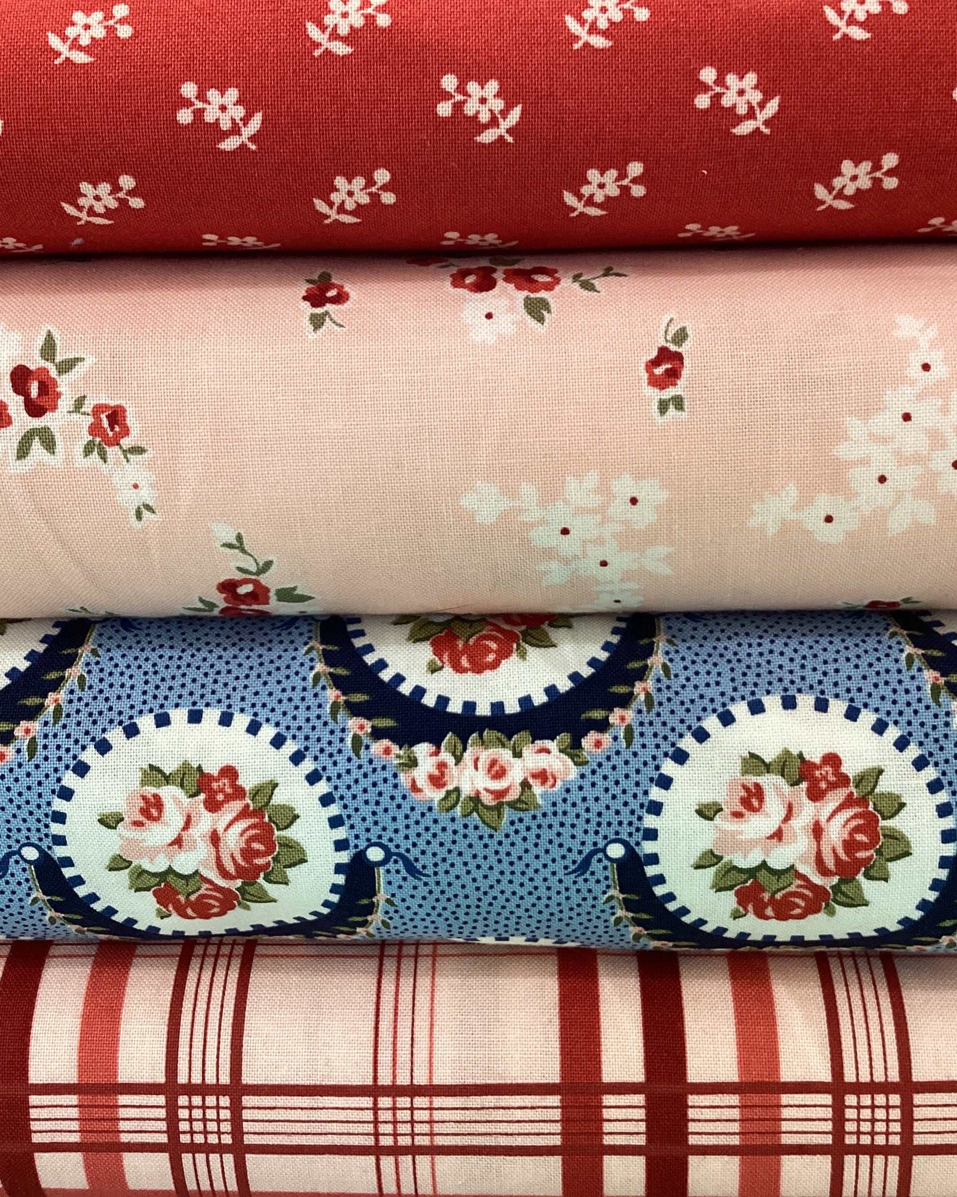 4 Yard Quilt Bundle fabric bundle for Bella Rose Quilts with enough fabric for double-fold binding