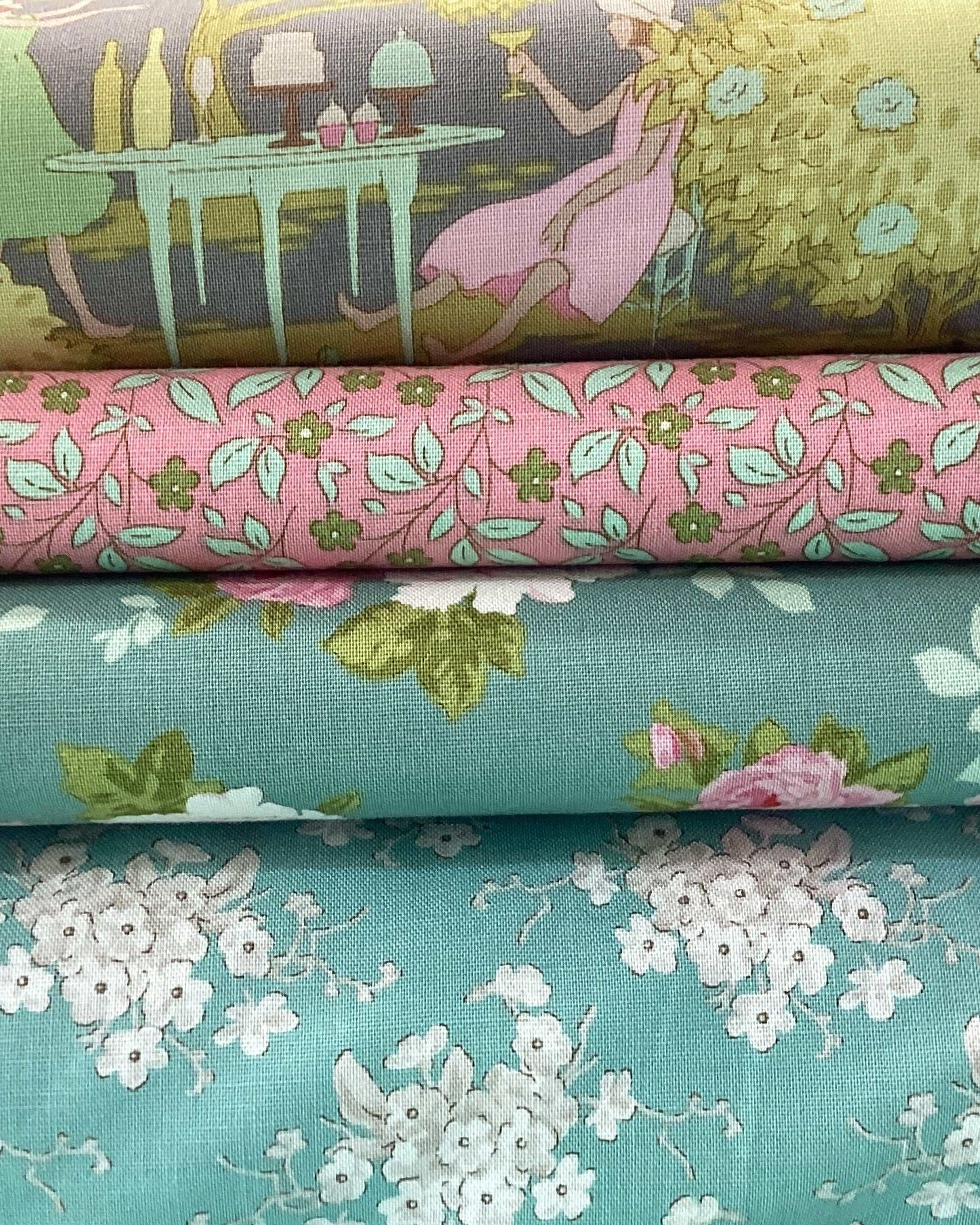 4 Yard Quilt Bundle fabric pieces for Bella Rose Quilts double-fold binding