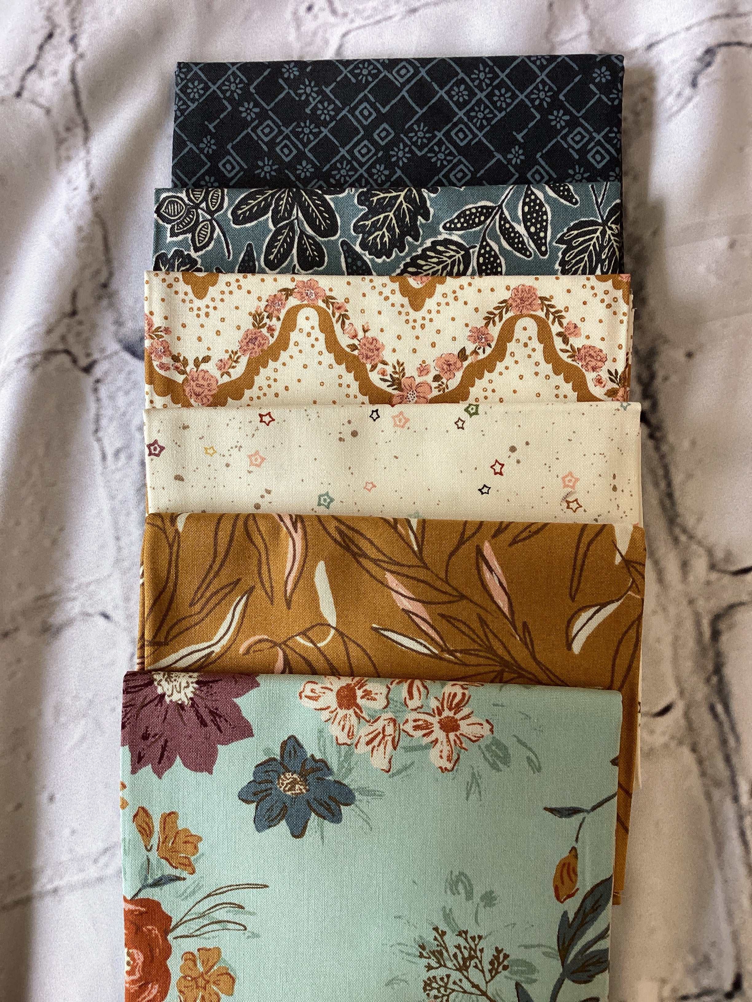 M50 Starry Night Bundle of assorted patterned quilting fabrics curated by Bella Rose Quilts