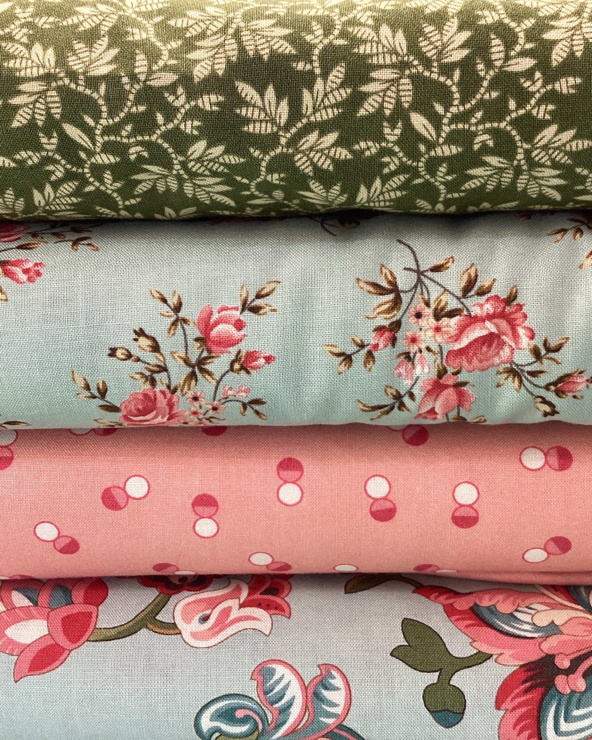 4 Yard Quilt Bundle fabric pieces for Bella Rose Quilts with enough material for double-fold binding