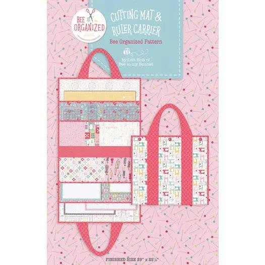 My Happy Placed cutting mat and ruler carrier pattern by Lori Holt for organizing sewing notions and rulers