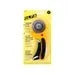 60mm Deluxe Rotary Cutter with ergonomic yellow handle and sharp tungsten carbide blade for fabric and multiple materials cutting