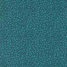 Sagewood by Crystal Manning Azalea Peacock fabric with teal leaf pattern by Moda Fabrics sold in half-yard increments