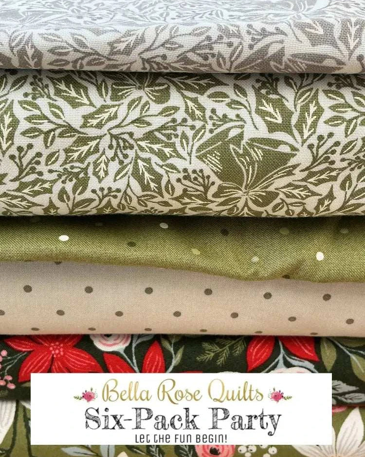 Six-Pack Party Bundle six half-yard fabric cuts for quilting projects
