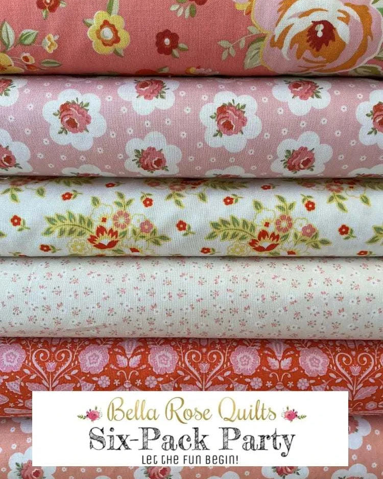 Six-Pack Party Bundle six half-yard fabric cuts for quilting inspiration
