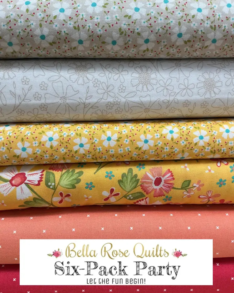 Six-Pack Party Bundle six half-yard fabric cuts for quilting projects