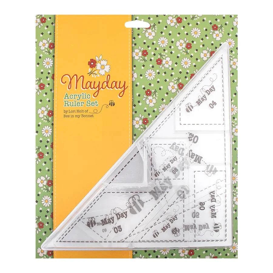 May Day Ruler Set acrylic templates for Spring Bouquets Quilt pattern by Lori Holt