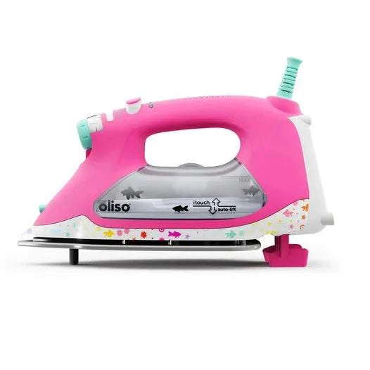 Oliso Tula Pink Auto Lift ProPlus iron with iTouch technology and extended auto shut-off features