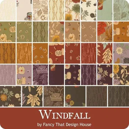 38-piece Windfall Fat Quarter Bundle by Bella Rose Quilts, 18x21 inch fabric cuts