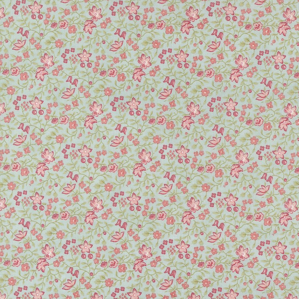 Bliss by 3 Sisters for Moda fabric with delicate pink floral pattern on light background