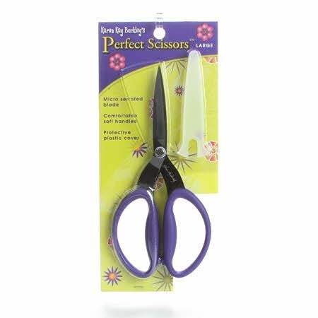 Karen Kay Buckley 7.5 inch perfect fabric scissors with cushioned handles and serrated blades