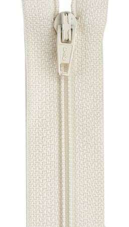 10" 1-Way Separating Zipper in natural color close-up view