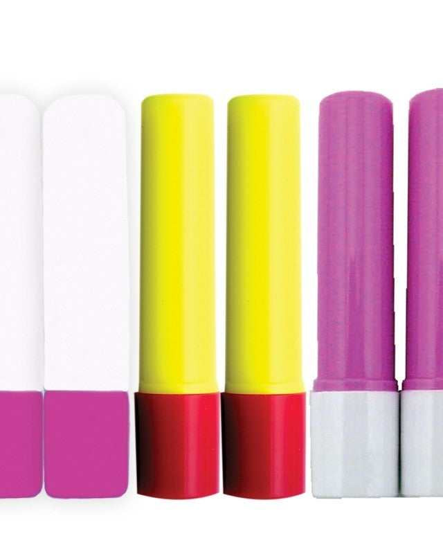 Sewline water soluble glue refill 6 pack in blue pink and yellow colors for fabric sewing
