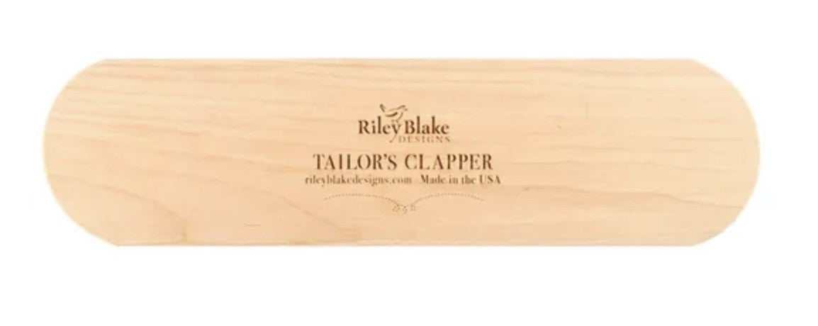 Riley Blake 12-inch hardwood tailor's clapper for quilting and sewing crisp seams made in the USA
