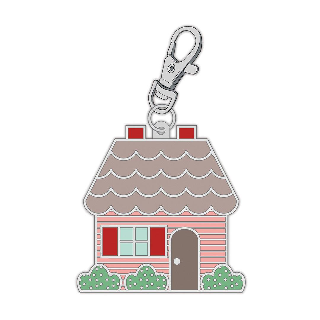 Bee Vintage Happy Charms Happy House enamel charm with lobster clasp by Lori Holt