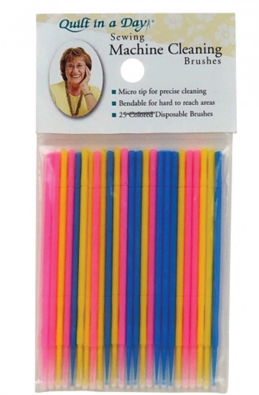 Sewing machine cleaning brushes 25 pack assorted colors micro tip for precise cleaning